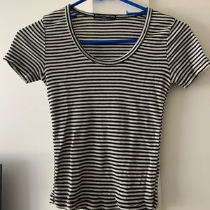 Black and white striped Shirt